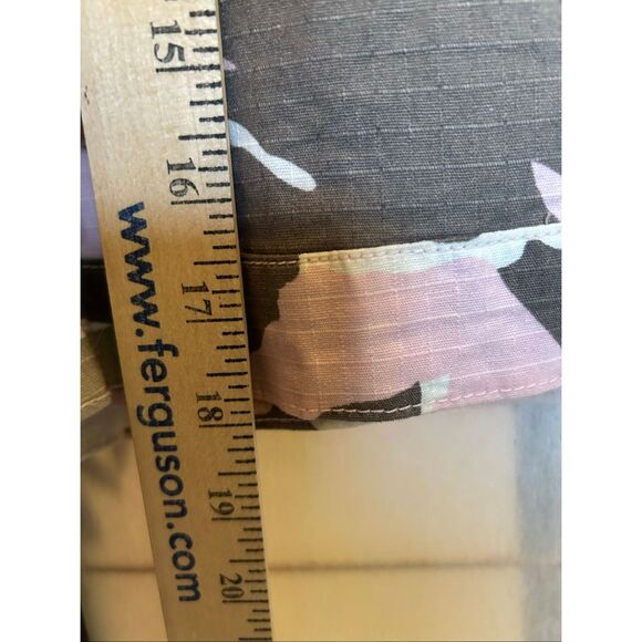 Thalia Sodi Women’s 3X Pink Gray Camo Utility Jacket Button Front Y2K - Picture 5 of 8